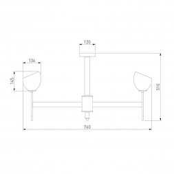 Подвесная люстра Eurosvet Arrista 60130/8 латунь Smart