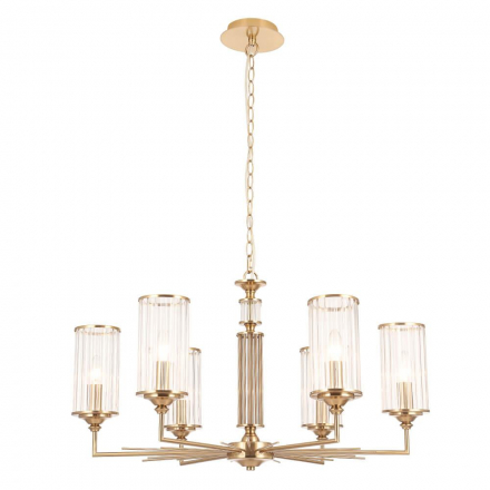 Подвесная люстра Crystal Lux Gloria SP6 Brass