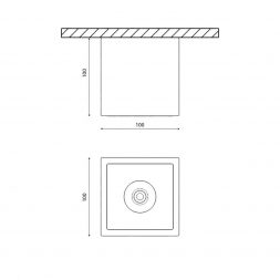 Потолочный светодиодный светильник DesignLed DL-SPL SPL-CB-18-BL-WW 002848