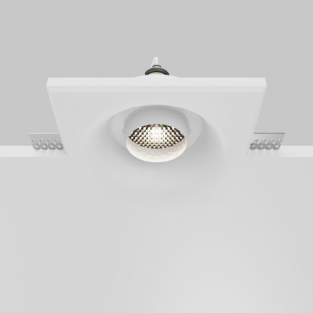 Встраиваемый светильник Maytoni Technical Gyps Modern DL006-GU10-RD-W