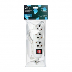 Удлинитель Duwi 3гн 2м с/з 32040 1