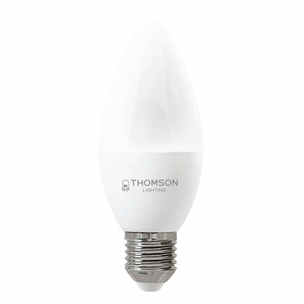 Лампа светодиодная Thomson E27 6W 6500K свеча матовая TH-B2359