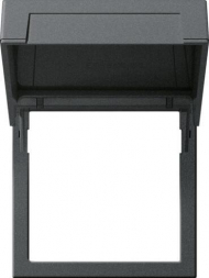 Рамка монтажная Gira System 55 с откидной крышкой антрацит 265828