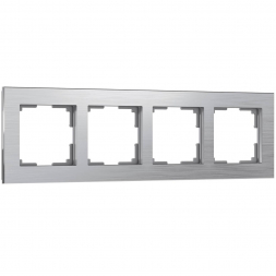 Рамка на 4 поста Werkel Aluminium алюминий W0041706 4690389158070