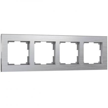 Рамка на 4 поста Werkel Aluminium алюминий W0041706 4690389158070