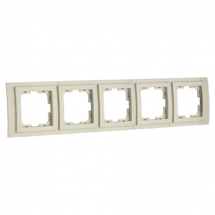 Рамка 5-постовая Mono Electric Larissa крем 103-171700-164