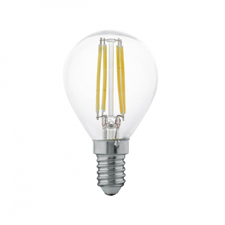 Лампа светодиодная филаментная Eglo E14 4W 2700К прозрачная 11499
