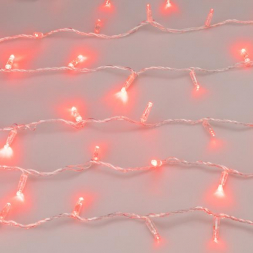 Уличная светодиодная гирлянда Ardecoled нить 230V красный ARD-String-Classic-1000-Clear-100Led-Pulse Red 031639