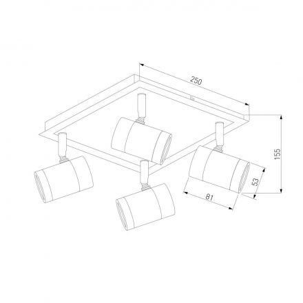 Спот Eurosvet Prime 20058/4 черный