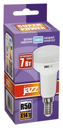 Лампа светодиодная Jazzway E14 7W 5000K матовая 1033635