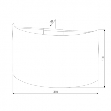 Настенный светильник TK Lighting 3320 Rondo Black