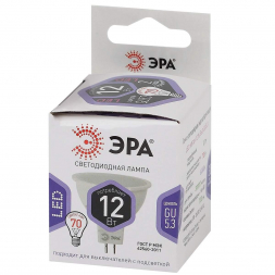 Лампа светодиодная ЭРА LED MR16-12W-860-GU5.3 Б0057155