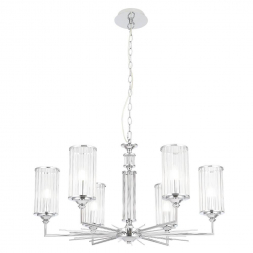 Подвесная люстра Crystal Lux Gloria SP6 Chrome