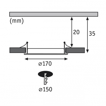 Встраиваемый светодиодный светильник Paulmann Quality Line Panel 92074