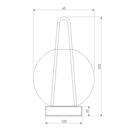 Настольная лампа Eurosvet Frasco 80507/1 черный