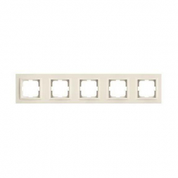 Рамка 5-постовая Mono Electric Larissa слоновая кость 103-010100-164