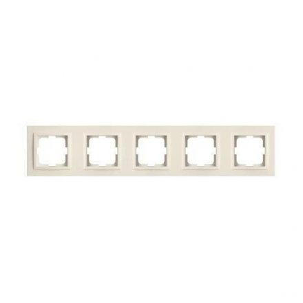 Рамка 5-постовая Mono Electric Larissa слоновая кость 103-010100-164