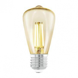Лампа светодиодная филаментная Eglo E27 3,5W 2200К янтарь 11553