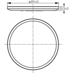 Потолочный светодиодный светильник WiZ Super Slim 929002685101