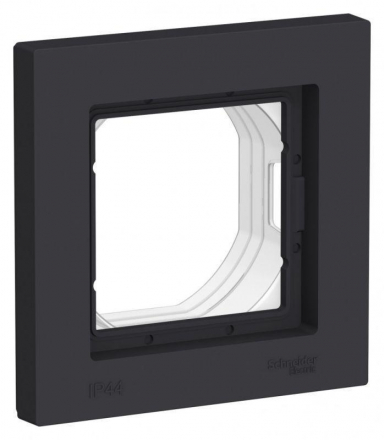 Рамка 1-постовая Schneider Electric AtlasDesign Aqua карбон ATN441001