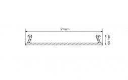 Профиль Arlight-верх TOP-LINIA53-С-2000 ANOD 016990