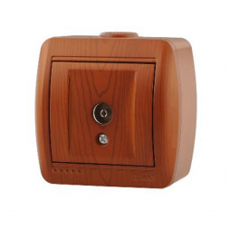 Розетка ТВ оконечная Lezard Nata сосна 710-0800-130