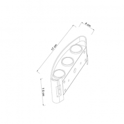 Уличный настенный светодиодный светильник Arte Lamp Bosto A3122AL-6BK