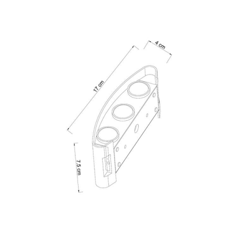 Уличный настенный светодиодный светильник Arte Lamp Bosto A3122AL-6BK