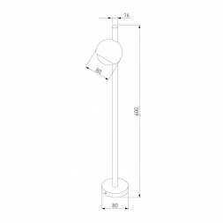 Уличный светодиодный светильник Elektrostandard Ball 35143/F a057633