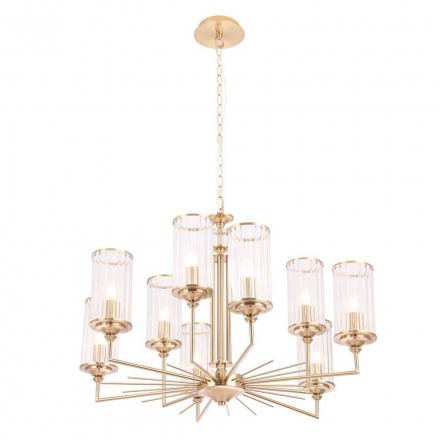 Подвесная люстра Crystal Lux Gloria SP9 Brass