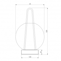 Настольная лампа Eurosvet Frasco 80507/1 латунь