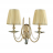 Бра Crystal Lux Victoria AP2 Gold/Amber