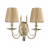 Бра Crystal Lux Victoria AP2 Gold/Amber