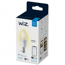 Лампа светодиодная диммируемая WiZ E14 4,9W 2700K матовая Wi-Fi BLE 40W C37E14927DIM1PF/6 929002448502