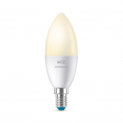 Лампа светодиодная диммируемая WiZ E14 4,9W 2700K матовая Wi-Fi BLE 40W C37E14927DIM1PF/6 929002448502