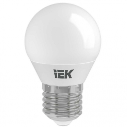 Лампа светодиодная IEK E27 5W 6500K матовая LLE-G45-5-230-65-E27