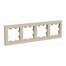 Рамка 4-постовая Schneider Electric AtlasDesign песочный ATN001204