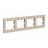 Рамка 4-постовая Schneider Electric AtlasDesign песочный ATN001204