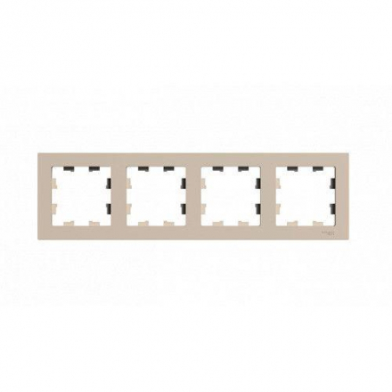 Рамка 4-постовая Schneider Electric AtlasDesign песочный ATN001204