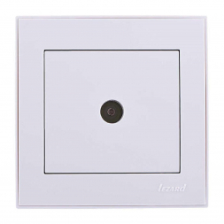 Розетка ТВ оконечная Lezard Rain белая 703-0202-130