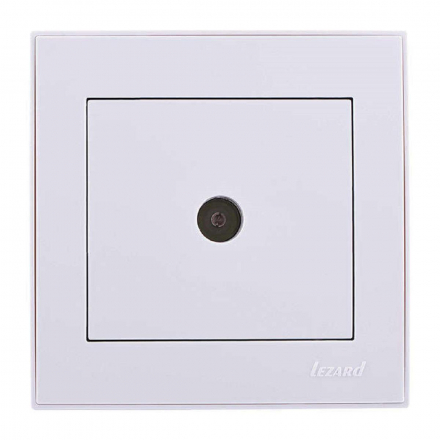 Розетка ТВ оконечная Lezard Rain белая 703-0202-130