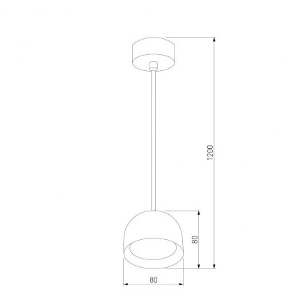 Подвесной светодиодный светильник Elektrostandard Uno 50261 LED a065705