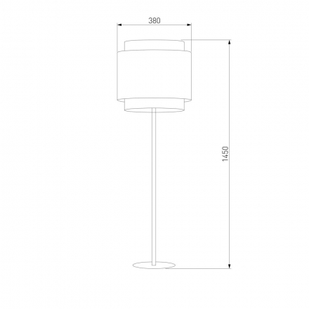 Торшер TK Lighting 5568 Boho Black