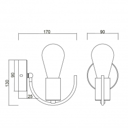 Бра Vele Luce Crea VL6522W01