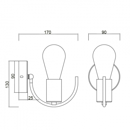 Бра Vele Luce Crea VL6522W01