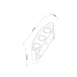 Уличный настенный светодиодный светильник Arte Lamp Bosto A3122AL-6WH
