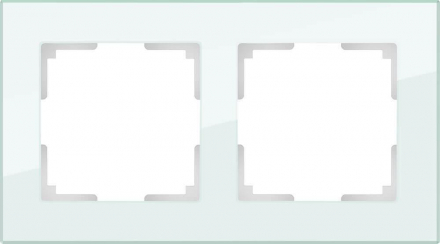 Рамка Werkel Favorit на 2 поста натуральное стекло WL01-Frame-02 4690389060175