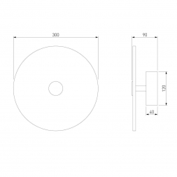 Настенный светодиодный светильник Eurosvet Thasos 40341 Led латунь