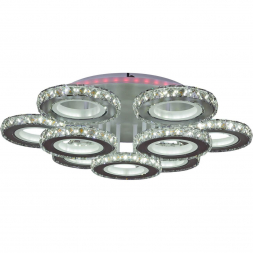 Потолочная светодиодная люстра Reluce 03900-0.3-6+3A WH+CR (RGB)