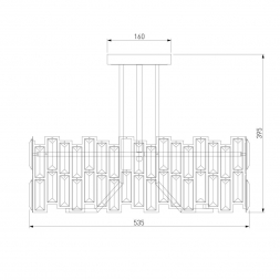 Потолочная люстра Bogates Zolletta 339/5 Strotskis Smart